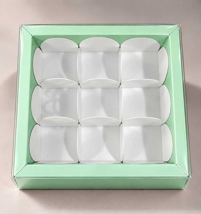 9 Cavity Green Box-pack of 10