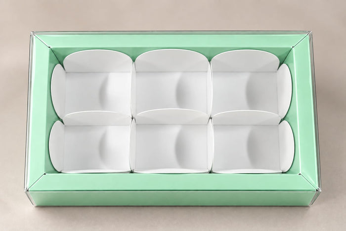 6 Cavity Green Box-pack of 10