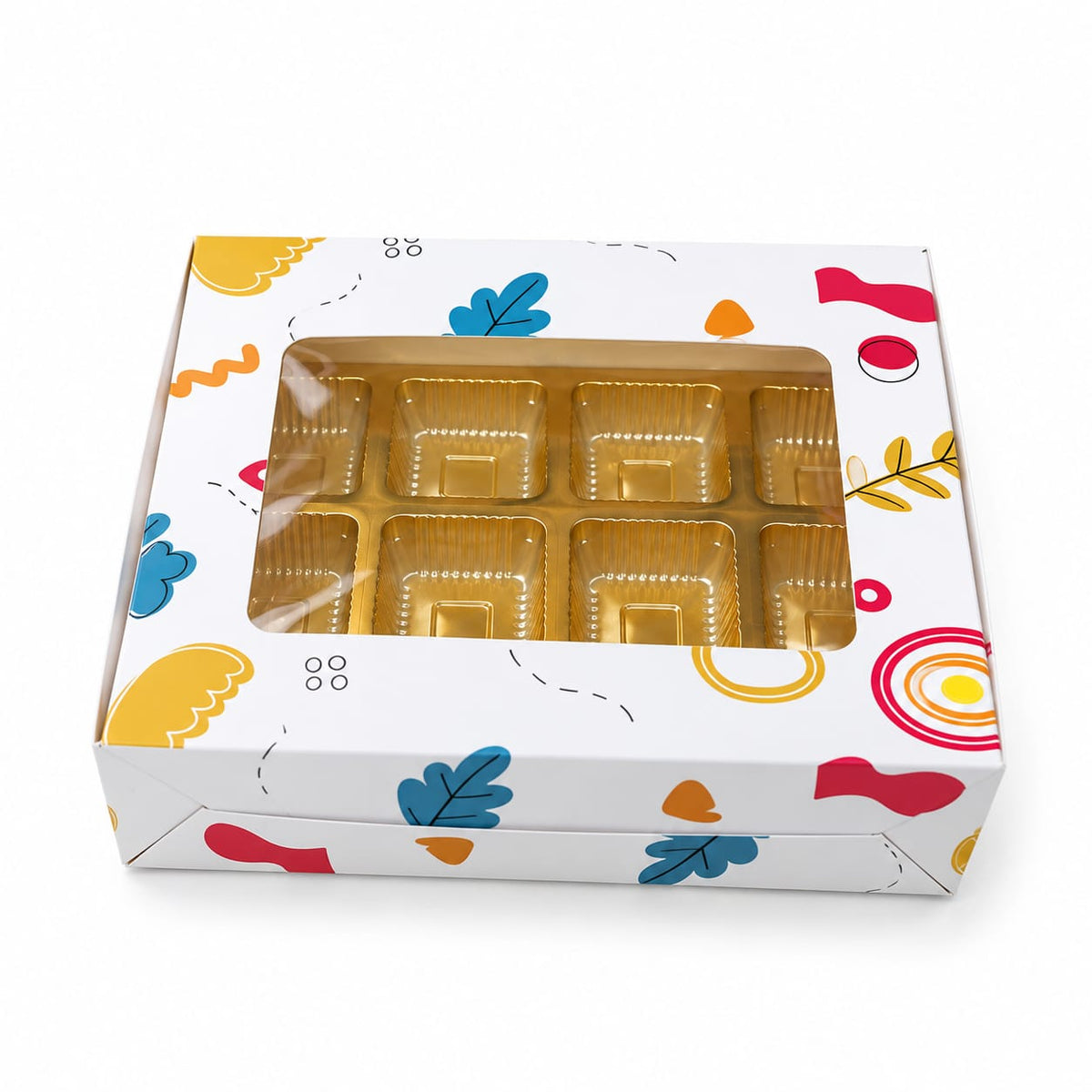 12 cavity chocolate box size 5.5*7.5*2 pack of 10