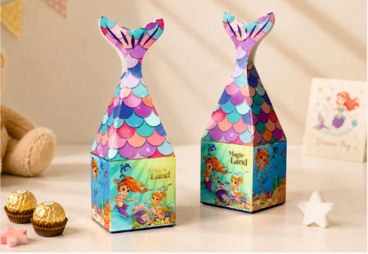 Mermaid Tail Chocolate Box pack of 10 -CODE 1830