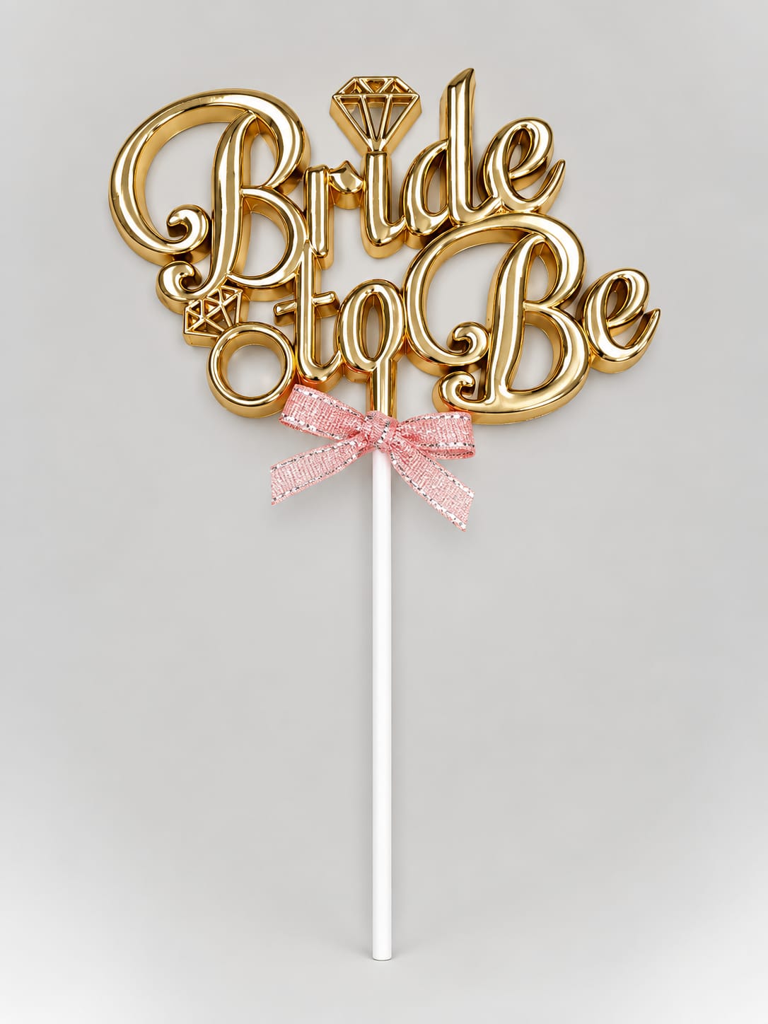 Premium Rose Gold Bride To Be Cake Topper