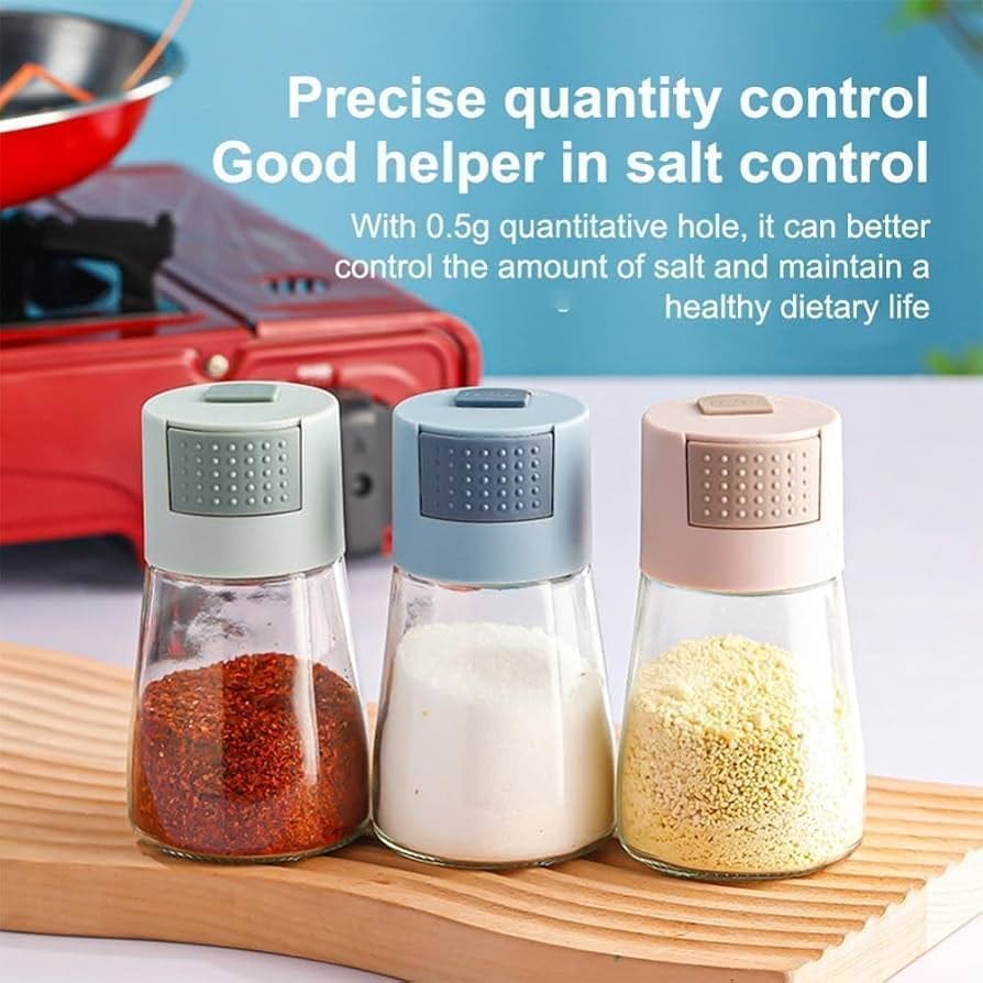 Multipurpose Glass Spice & Salt Shaker Set