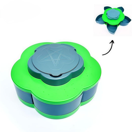 Multipurpose  Flower Shaped Rotating Candy Box