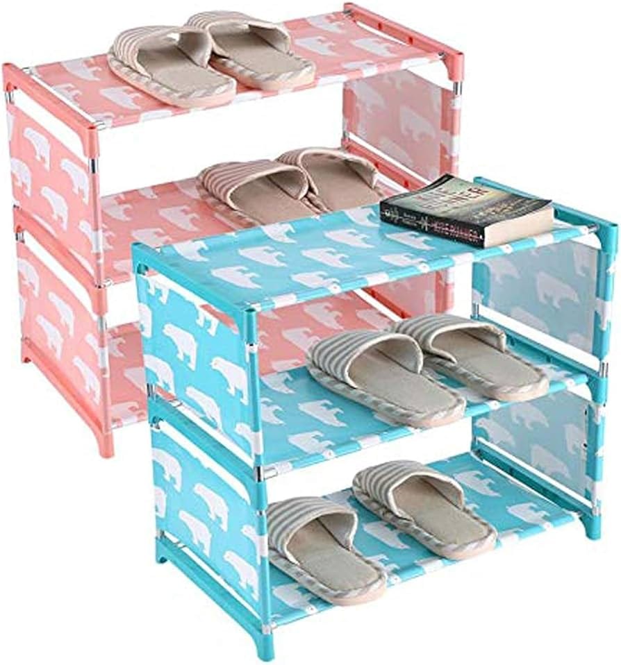 3-Tier Foldable Shoe Rack (Random Colour)