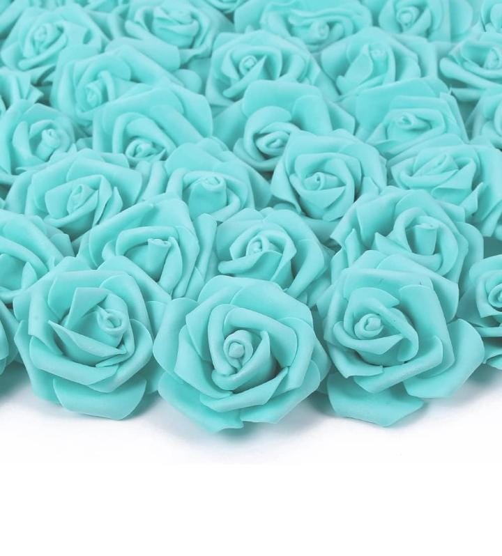 Torques Rose Foam Flower For Cake Decoration Pack of 100