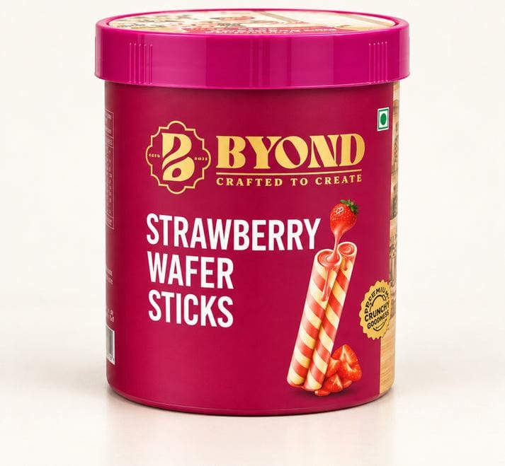 BYOND Strawberry Wafer Sticks  250gm