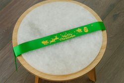 Merry Christmas Ribbon Green 5 mtr