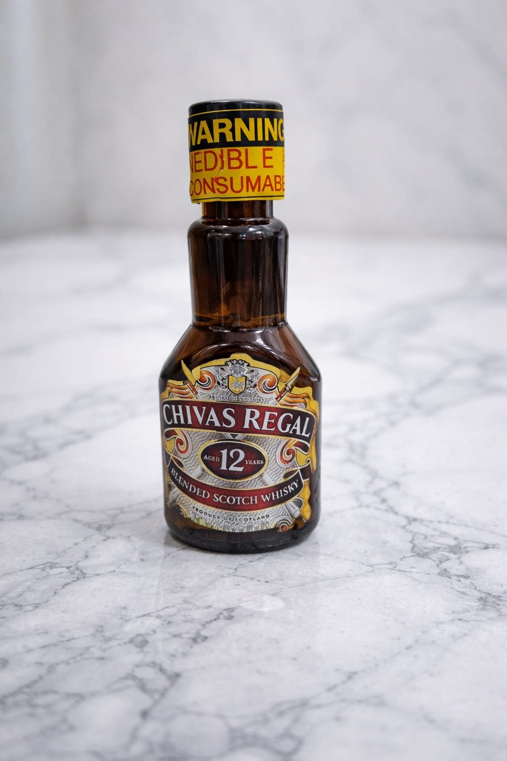 Chivas Regal miniature bottle for cake decoration