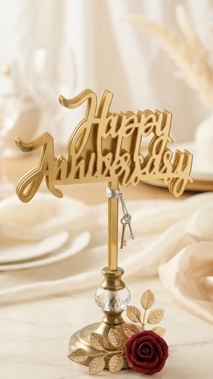 Happy Anniversary Acrylic Topper pack of 10