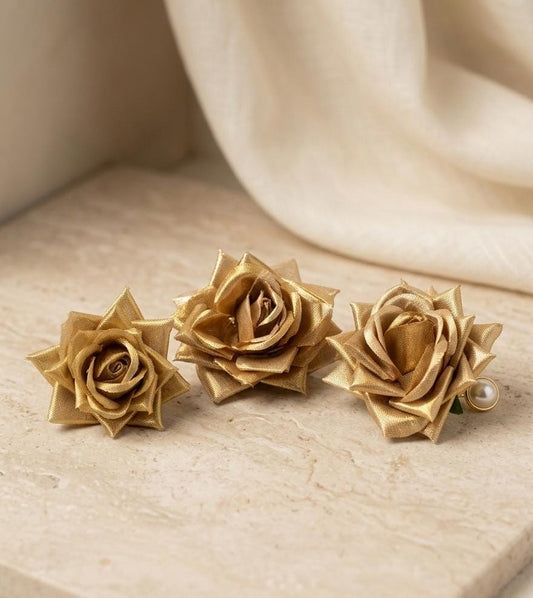 Premium Golden Artificial Rose flower