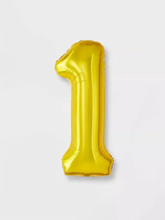 1 Number Foil Balloon size - 14 inch