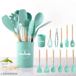 Teal Kitchen Utensil Holder for Kitchen Tool Storage-010