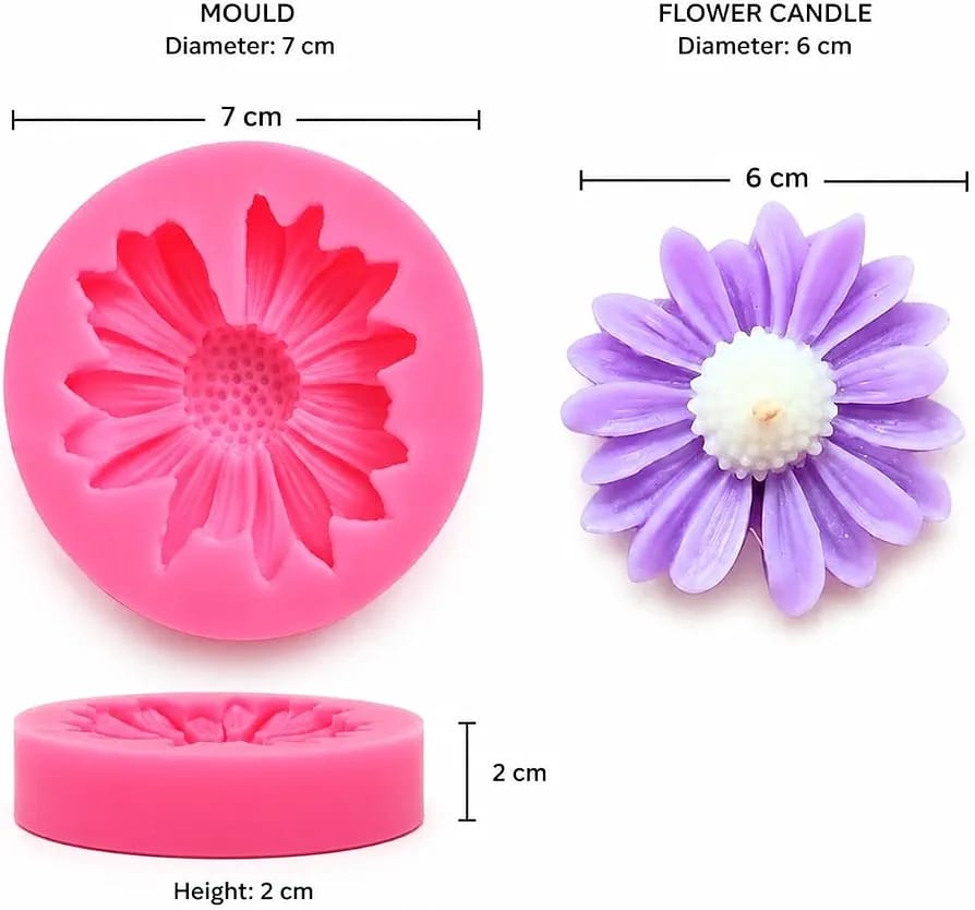 Sunflower Design Silicone Fondant Mould