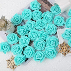 Torques Rose Foam Flower For Cake Decoration Pack of 100