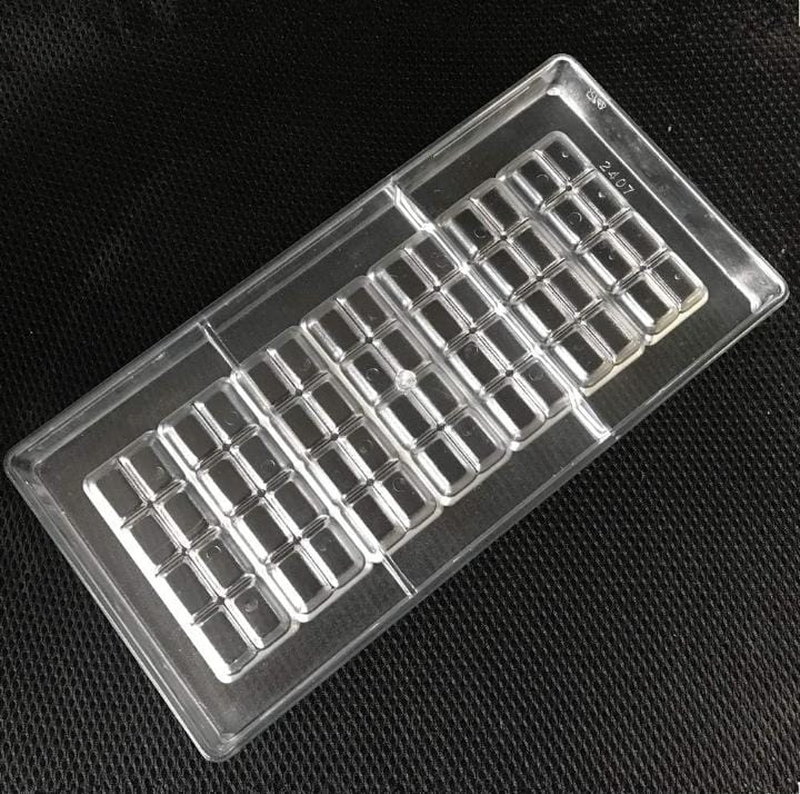 7 Cavity Set Chocolate Bar Design Polycarbonate Mould