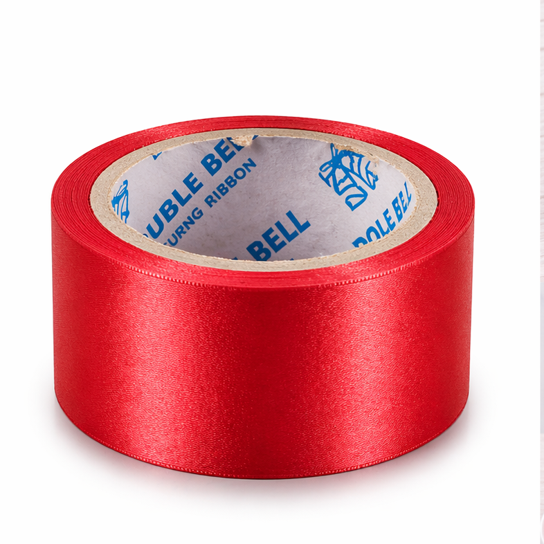 red balloon ribbon (lenght approx 6.5 m breadht 2.2 cm)