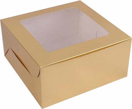 Kraft Window Cake Box Size 10x10x4