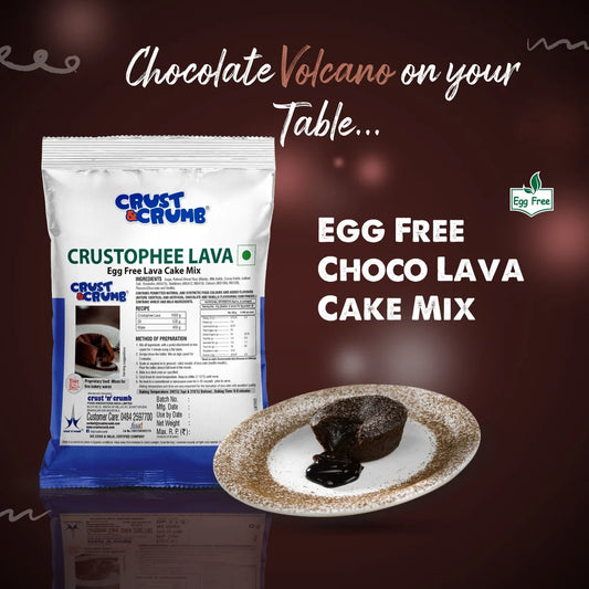 Crust&Crumb Egg free Lava Cake Mix 1 kg