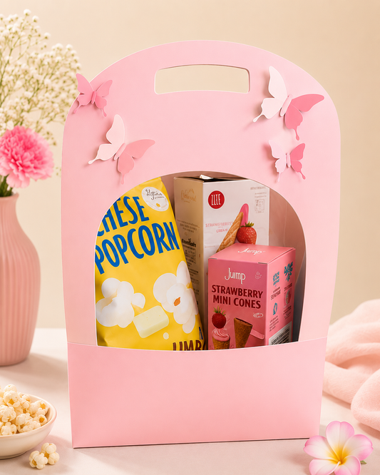 Pink Butterfly Bloom Hamper box pack of 10