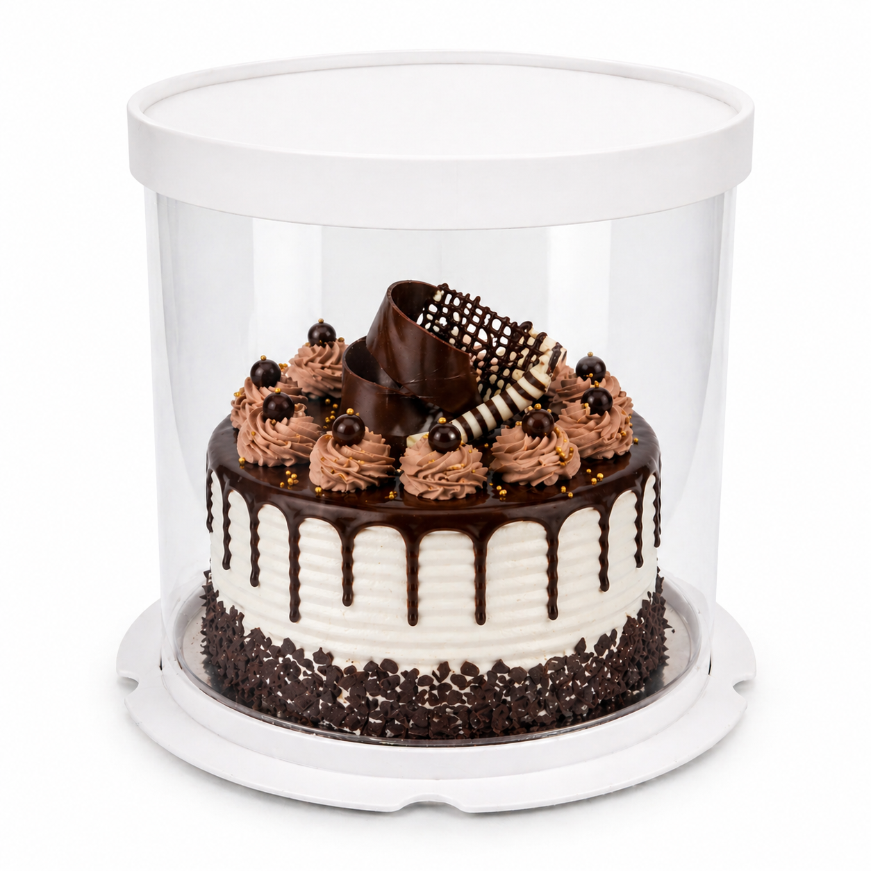 White Round Cake Box 10x10x10