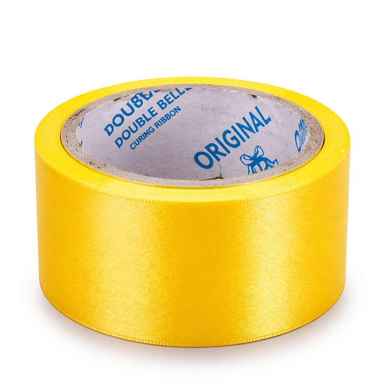 Yellow balloon ribbon (lenght approx 6.5 m breadht 2.2 cm)