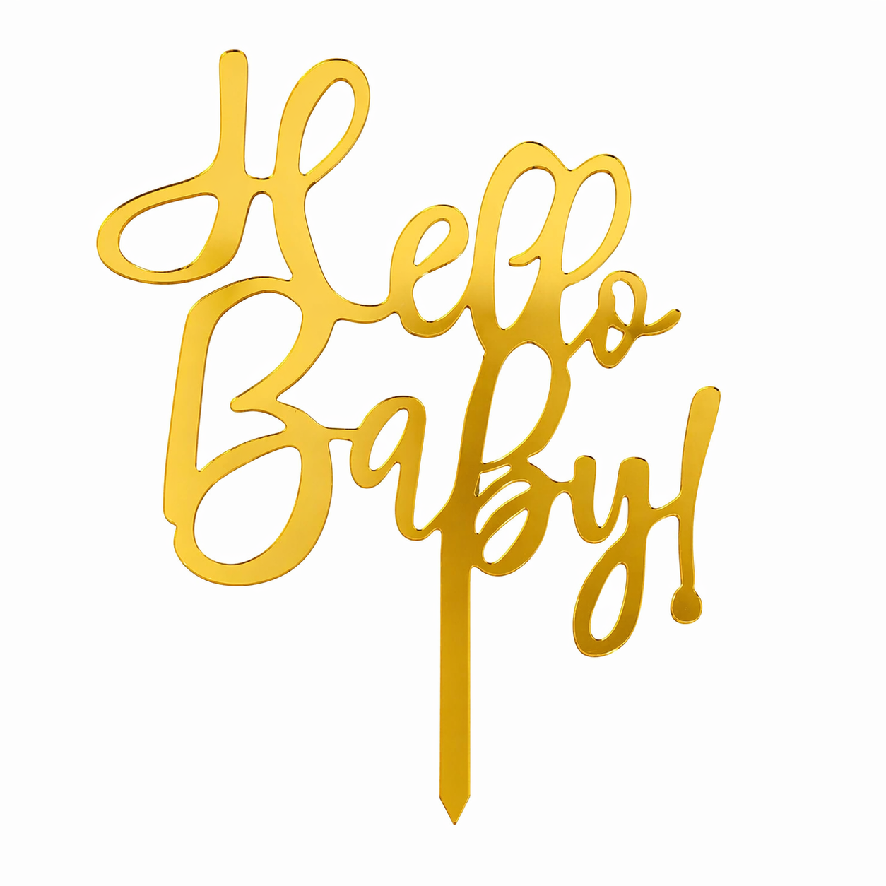 HELLO BABY ACRYLIC TOPPER