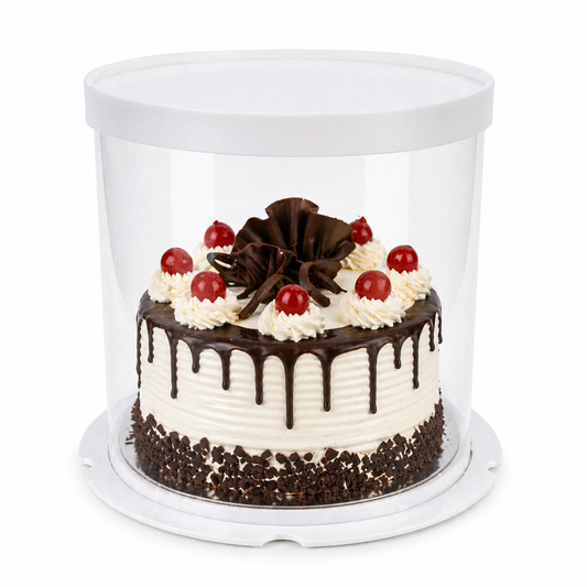 Pull me up White Round Cake Box Size - 8x8x8