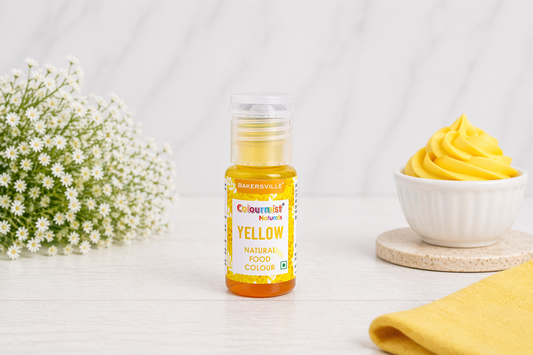BAKERSVILLE COLOURMIST NATURAL FOOD COLOUR 20GM YELLOW COLOUR