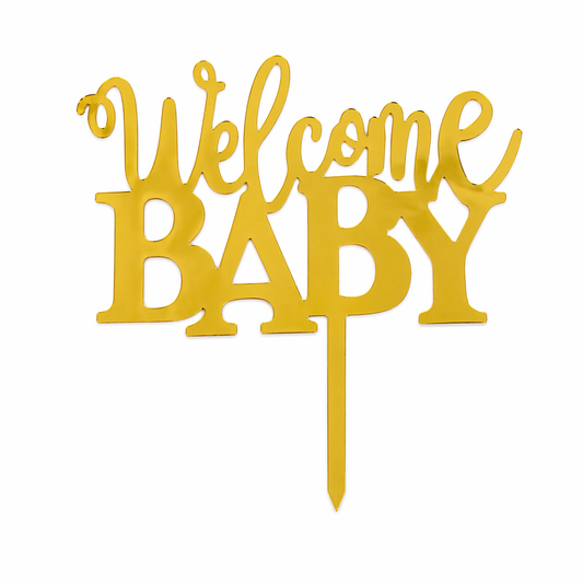 Welcome baby Acrylic Topper