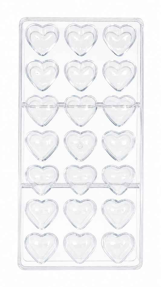 21 cavity Heart Polycarbonate mould
