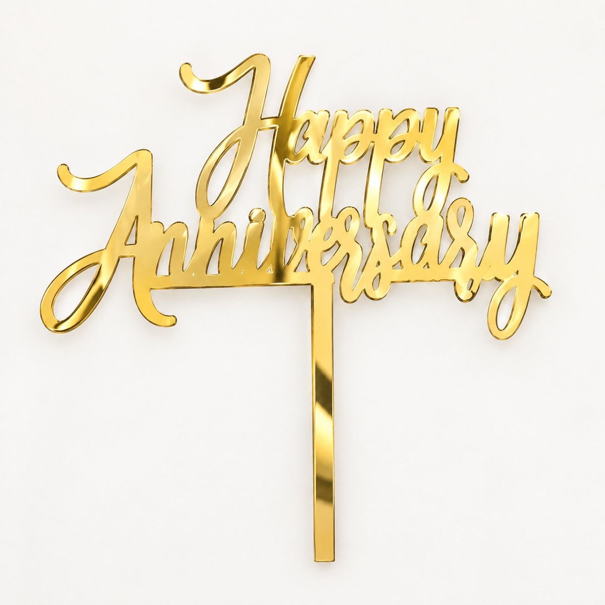 Happy Anniversary Cake Topper Pack Of 10