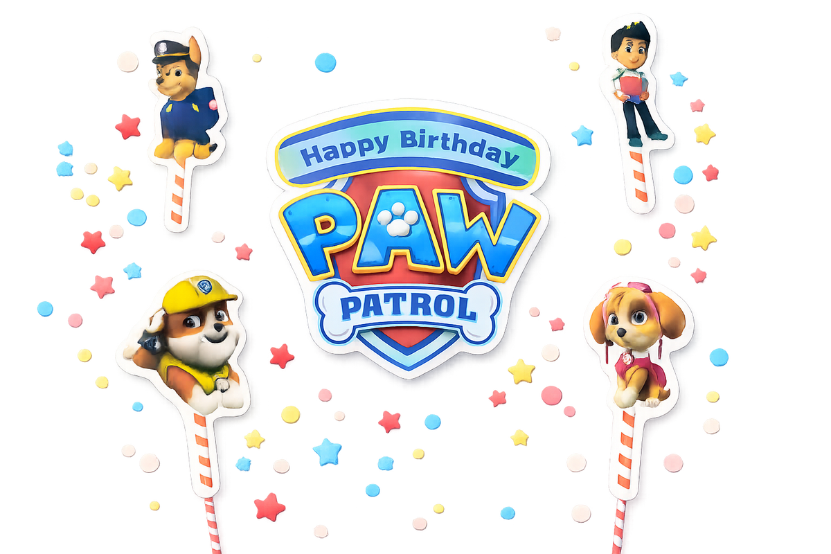 Paw patrol theme topper