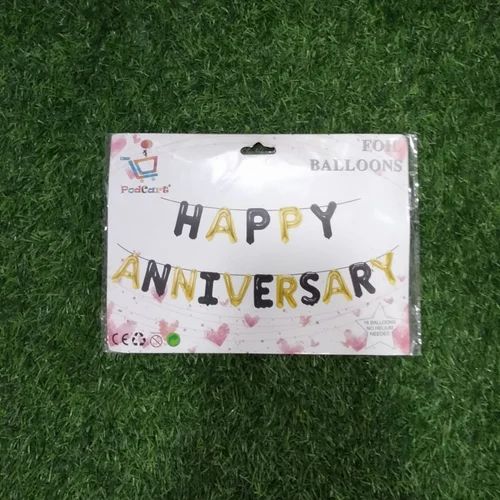 Happy Anniversary foil balloon set of 16 decoration set