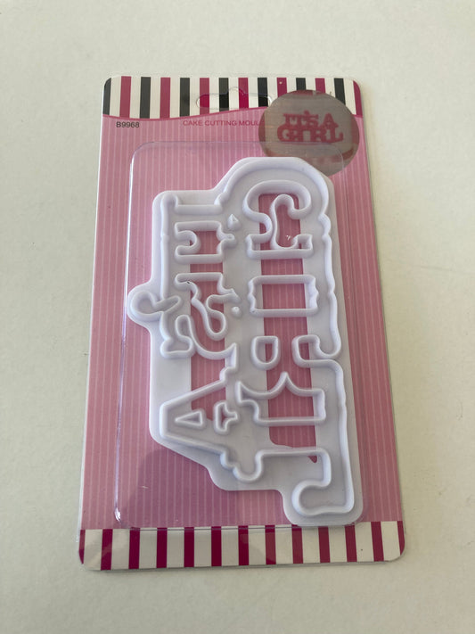Its a Girl Fondant Cutter