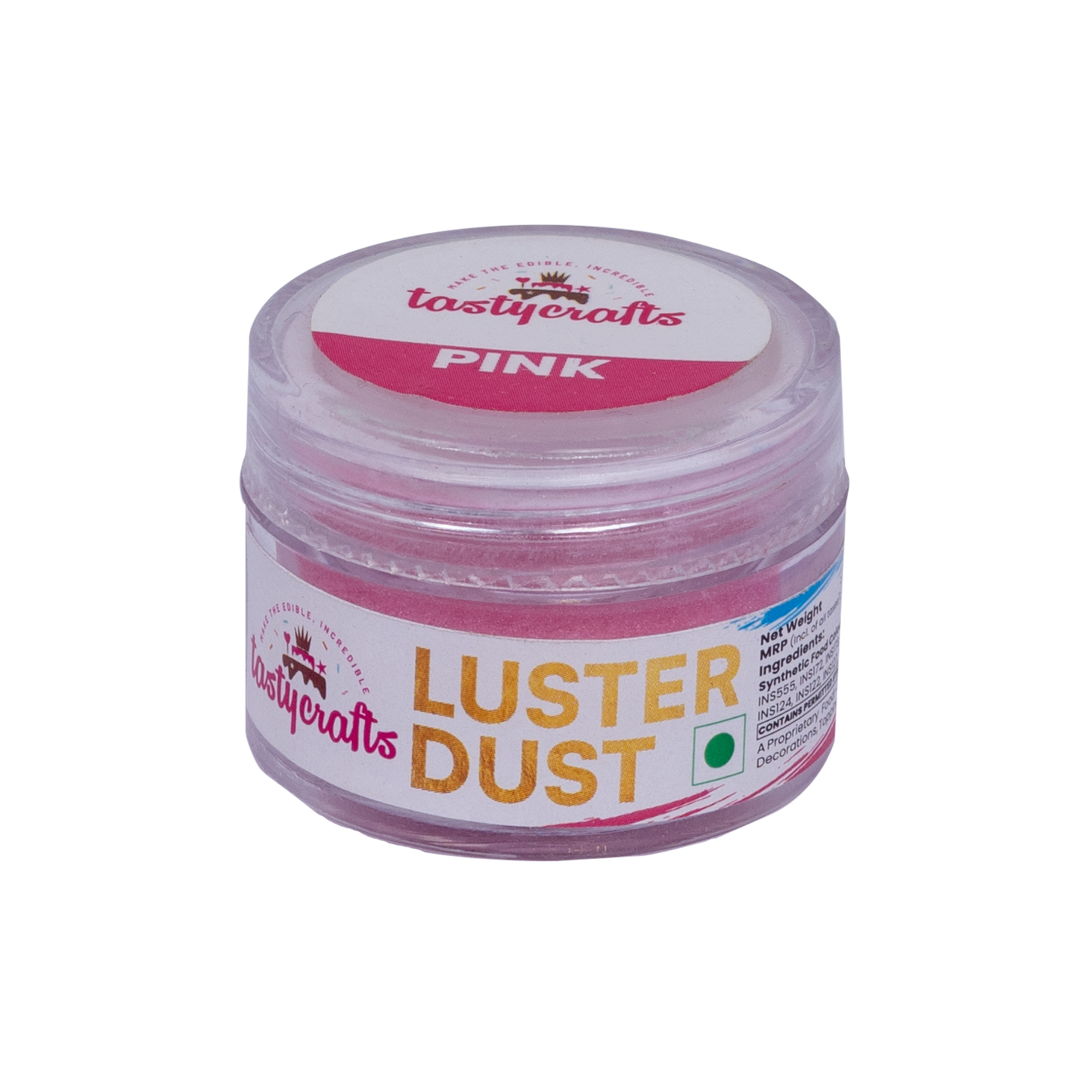 Tastycraft Pink Luster dust 4.5 gm