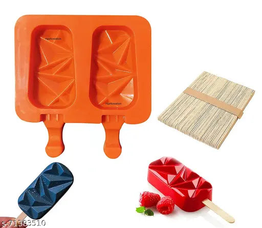 2 Cavity Zig Zag Cakesicle mould