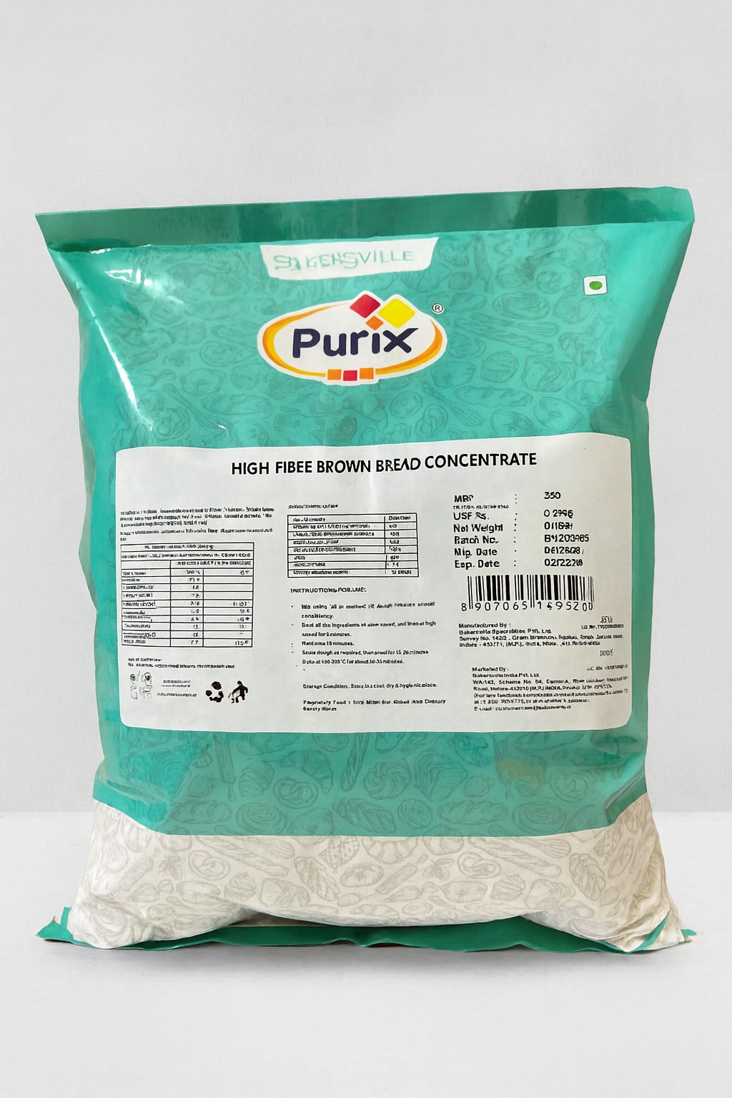 Bakersville purix High fiber brown bread concentrate