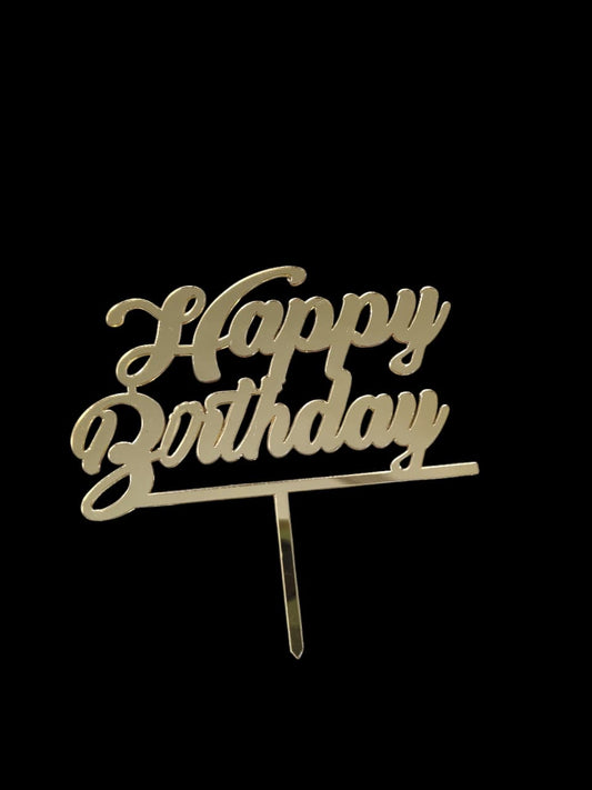 Happy Birthday Acrylic Topper