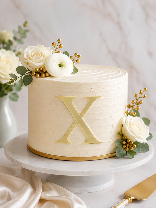 X Alphabet 2 inch Acrylic Topper