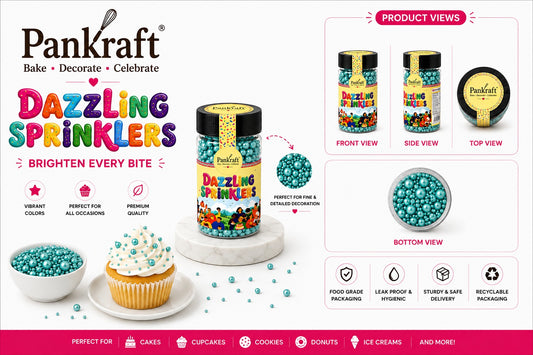 Pankraft Sky Blue Mix Pearl Dazzling Sprinkler 100gm