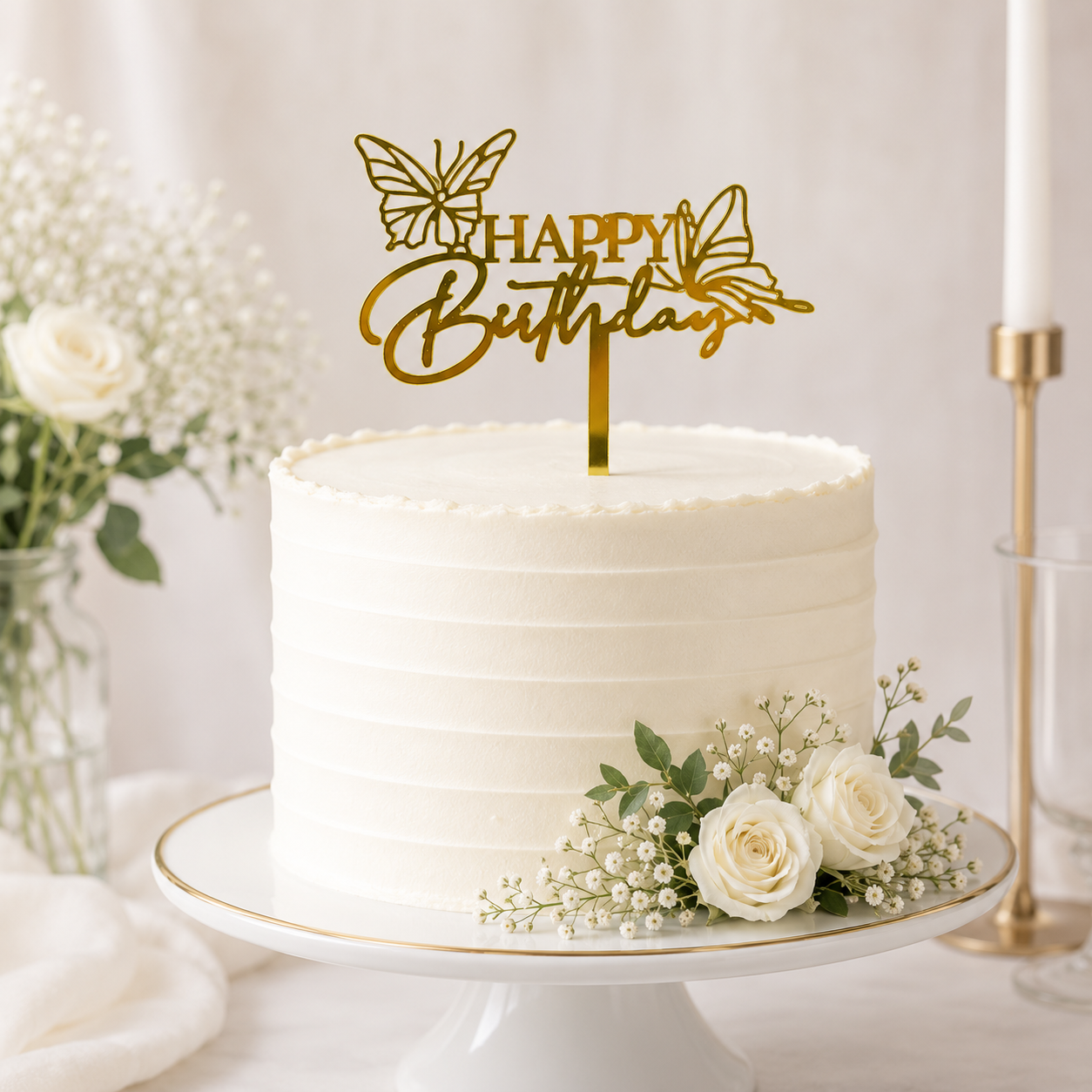Economic Happy Birthday Cake Topper