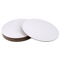 2 Pound White 10 Inch Round Baseboard pack of 50