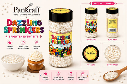 Pankraft White Mix Pearl Dazzling Sprinkler 100gm