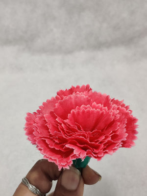 Pink Carnation Artificial Flower pack of 3