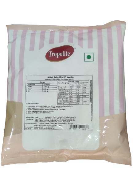 Tropolite Millet Cake Mix EF Vanilla 1kg