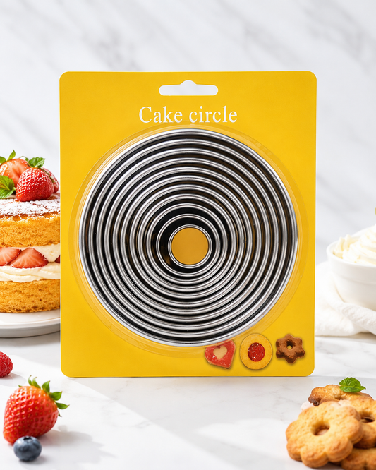 Stainless steel cake and cookie cutter