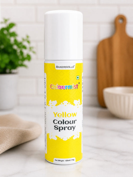 Bakersville Colourmist yellow colour spray 70 gm
