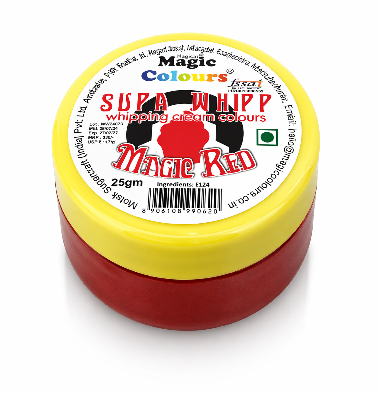 Red magic Colour Supa Whipp Powder Colour 25 gm