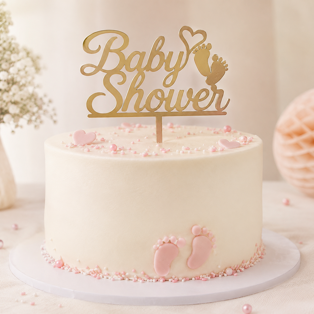 Baby Shower 3 Inch Acrylic Topper pack of 10
