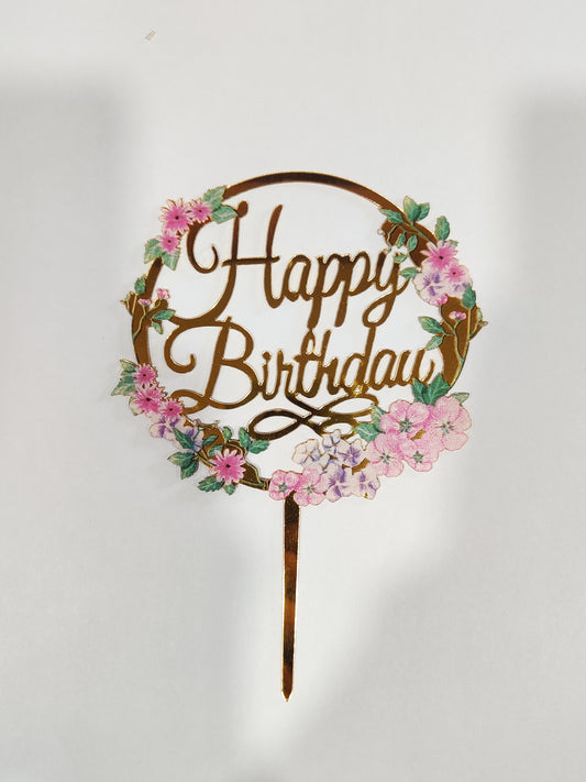 Happy Birthday topper